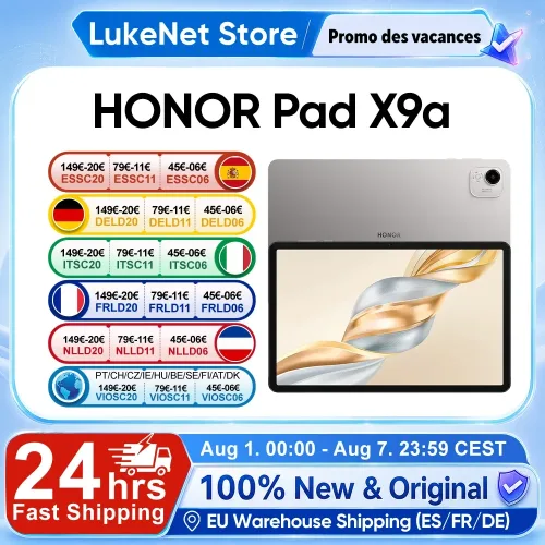 HONOR Pad X9a Qualcomm Snapdragon 685 Tablet WIFI 11,5 Zoll 120Hz 2,5K HONOR Fullview Display 8300mAh Akku Globale Version