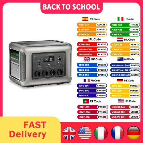 ALLPOWERS R2500 Tragbare Powerstation 1920Wh LiFePO4-Akku 2500W Notfall-Haushalts- und Outdoor-Stromversorgung für Wohnmobile und Reisen