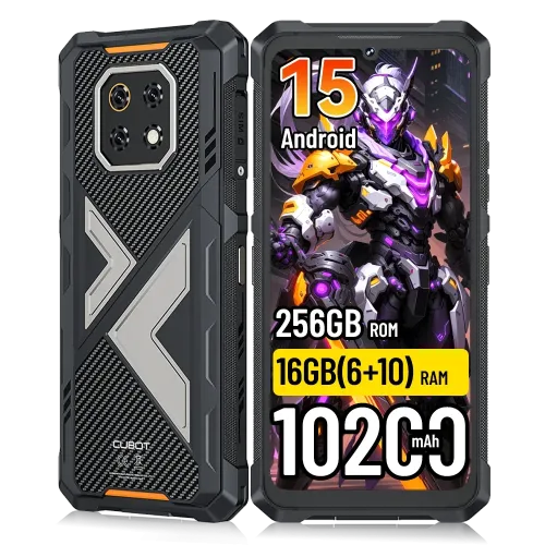 Cubot, [Versand aus Polen] Cubot KingKong ES 3 Android 15 Robustes Smartphone 10200mAh 16GB(6+10)+256GB 6,745'' 4G Mobiltelefon NFC