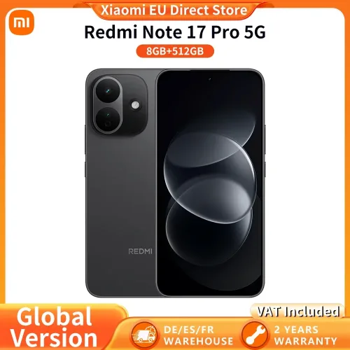Xiaomi, Global Version Redmi Note 17 Pro 5G  smartphone 5G 6.83? IP66 lP68  8340mAh battery 67W HyperCharge 120Hz refresh rate Powerful Snapdragon 6s Gen 4 Xiaomi HyperOs 3
