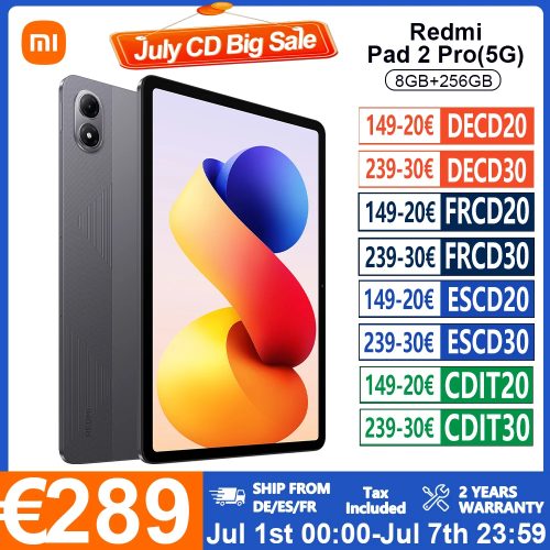 Xiaomi Redmi Pad 2 Pro 5G 8GB+256GB 12,1