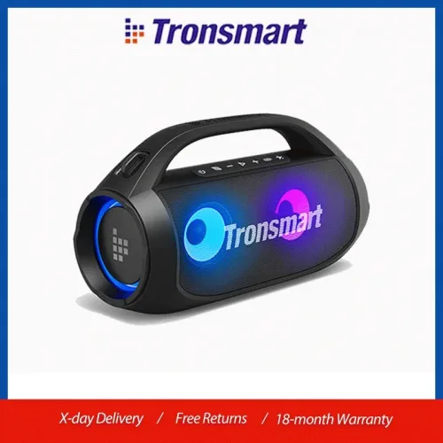 Tronsmart Bang SE Lautsprecher Tragbarer Bluetooth-Lautsprecher mit Tiefbass, 24 Stunden Spielzeit, Tragegriff, für Outdoor & Camping