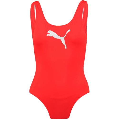 Puma, PUMA Badeanzug "PUMA SWIM WOMEN SWIMSUIT" mit Logoprint vorn
