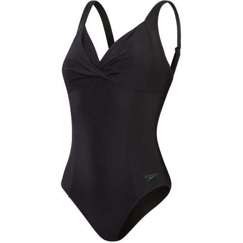 Speedo, speedo Shaping Cross Knot Damen Badeanzug Schwarz, Damen, Größe: 40