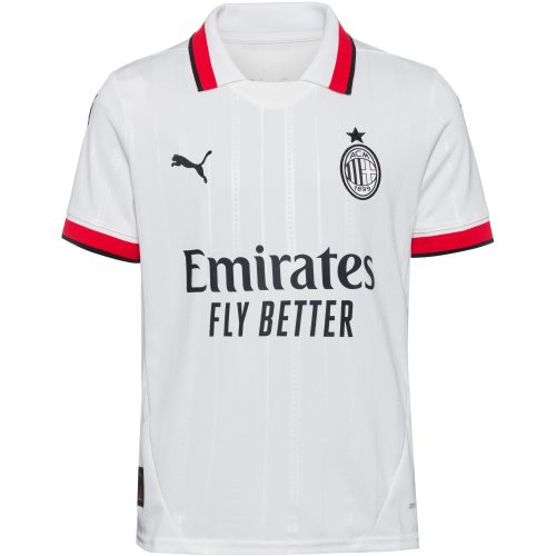 Puma, PUMA AC Milan Away Replica Kinder Fussballtrikot 24/25 Weiss, , Größe: 128