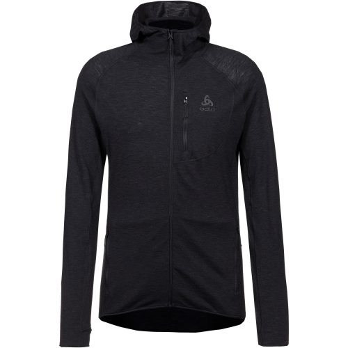 Odlo Ascent Micro 125 Hoodie Full-Zip - Wandern - schwarz, XXL