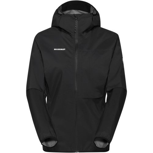 MAMMUT, Mammut Kompakte minimalistische Hardshell-Wanderjacke Ducan Light HS Hooded Jacket Women Schwarz M