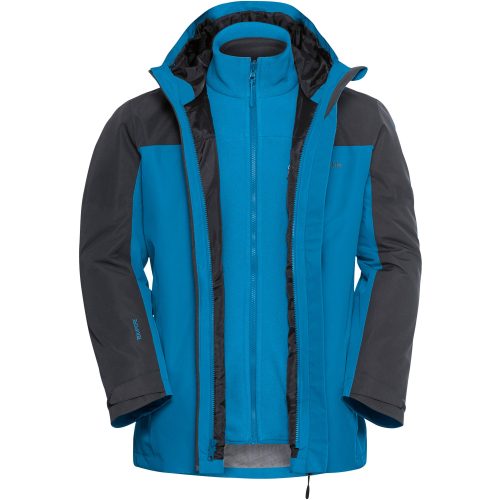 Jack Wolfskin, Jack Wolfskin 3-in-1-Funktionsjacke "TAUBENBERG 3IN1 JKT M" mit Kapuze mit Aussenjacke und Innenjacke, wasserdicht, winddicht, atmungsaktiv
