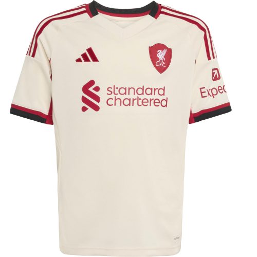Adidas, adidas Liverpool FC Away Replica Kinder Fussballtrikot 25/26 Weiss, , Größe: 140
