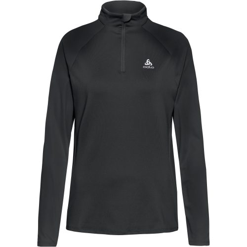 Odlo, Odlo Essential Ceramiwarm Lauf-Mid Layer Half-Zip für Damen - Running - schwarz, L