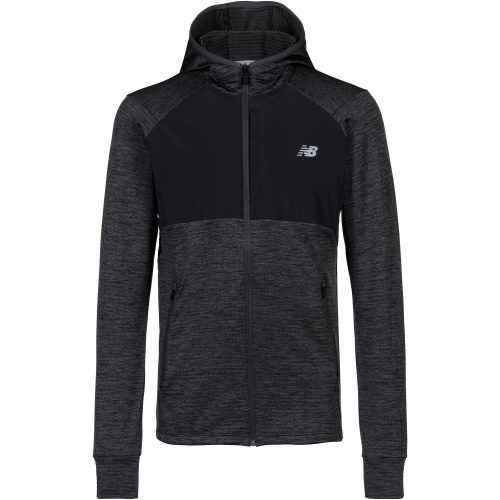 New Balance, New Balance New Balance Heat Grid Hooded Full Zip Herren, schwarz, Grösse: S Regular Fit Herren, schwarz, Grösse: S