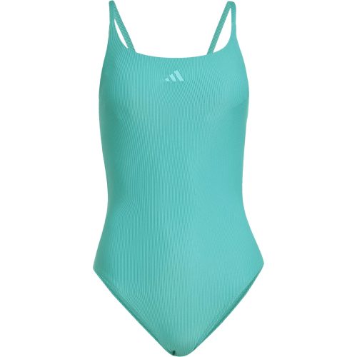 Adidas, adidas Iconisea Ribbed Padded Thin Straps Damen Badeanzug Grün, Damen, Größe: 40