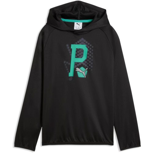 Puma, PUMA Kapuzensweatshirt "ACTIVE SPORTS LIGHTWEIGHT POLY HOODIE B", Regular Fit, für Jugendliche, mit Kapuze, mit Print-Applikation