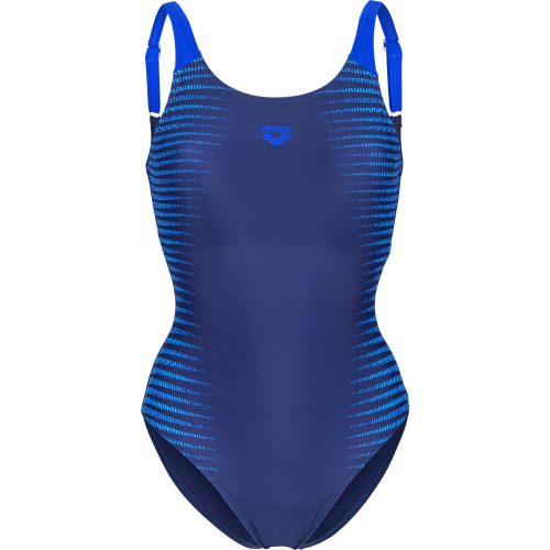 arena, Arena W Arena Side Placement Swimsuit U Back B Badeanzug Damen, blau, Grösse: D 38