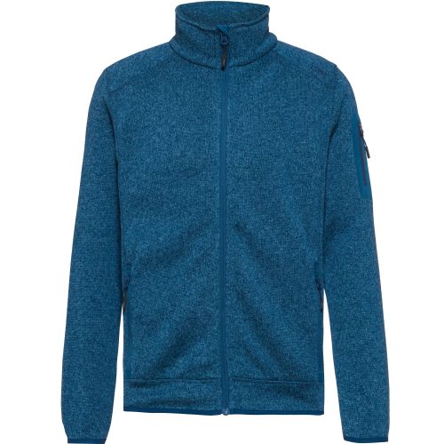 CMP, CMP Strickfleecejacke "MAN JACKET" ohne Kapuze hochschliessender Kragen, mit zwei Eingrifftaschen, atmungsaktiv