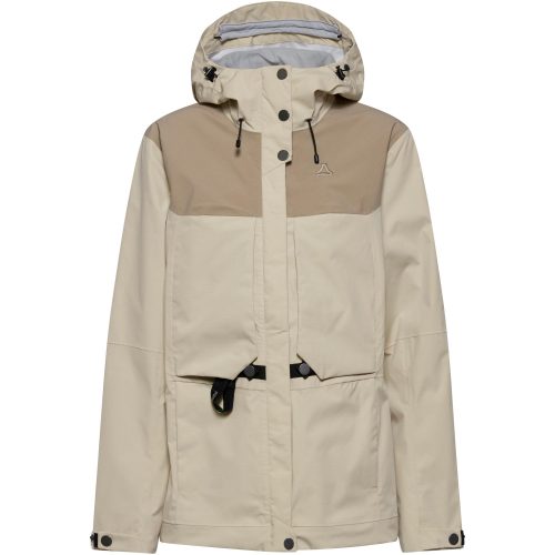 Schöffel, SCHÖFFEL Damen Wanderjacke Style Maghera 2L Hoodie beige | 38
