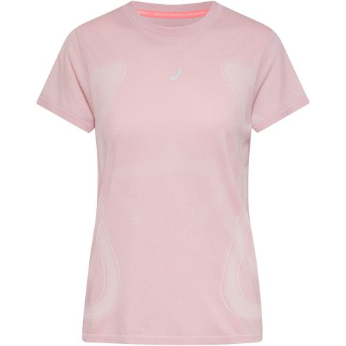 Asics, Asics Laufshirt "ROAD SEAMLESS SS TOP" nahtlose Strickkonstruktion, mit kurzen Ärmeln, mit Daumenlöchern
