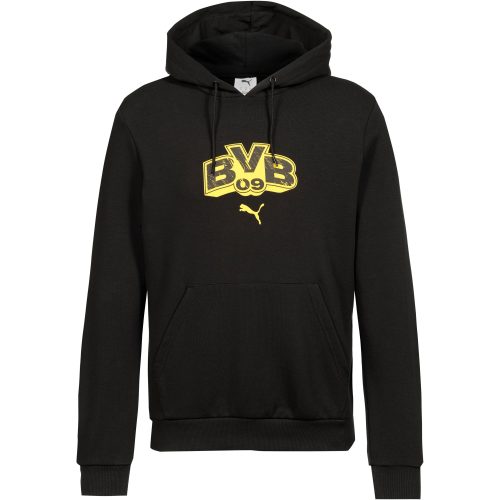 Puma, PUMA Kapuzensweatshirt "BVB FTBLCULTURE HOODIE", sportlicher Stil, Regular Fit