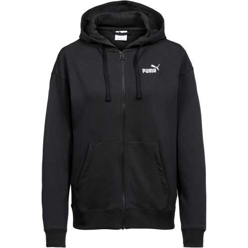 Puma, PUMA Kapuzensweatshirt "ESS SMALL NO 1 LOGO COMFORT FULL-ZIP HOODIE TR", mit verstellbarer Kapuze, mit Kängurutasche, komfortable Passform