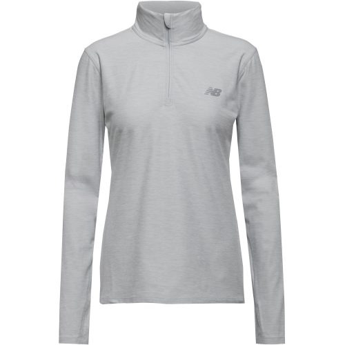 New Balance, New Balance New Balance W Sport Essentials Space Dye Quarter Zip Damen, grau, Grösse: M Slim Fit Damen, grau, Grösse: M