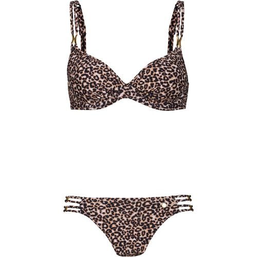 Lascana, LASCANA Bügel-Bikini mit wattierten Cups und goldfarbigen Details