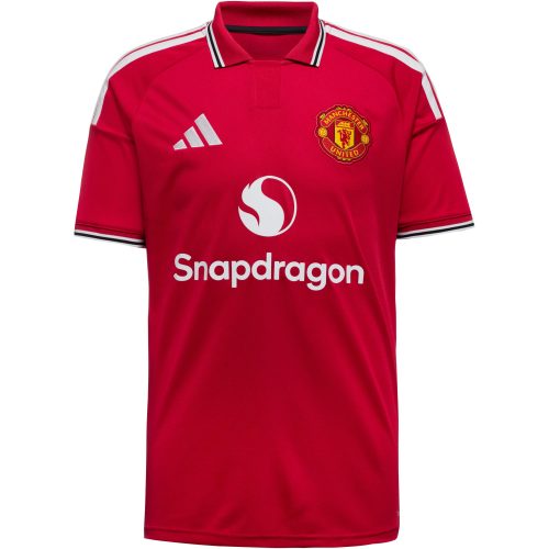 adidas performance, adidas Performance Fussballtrikot "MUFC H JSY" mit schmaler Passform, mit gestreiftem Kragen und Bündchen