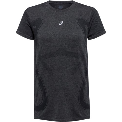 Asics, Asics Laufshirt "ROAD SEAMLESS SS TOP" nahtlose Strickkonstruktion, mit kurzen Ärmeln, mit Daumenlöchern