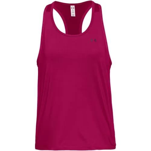Under Armour, Under Armour Tech Knockout Damen Top Dunkelrot, Damen, Größe: S