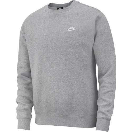 Nike, Nike Sweatshirt - Hellgrau meliert XL Herren