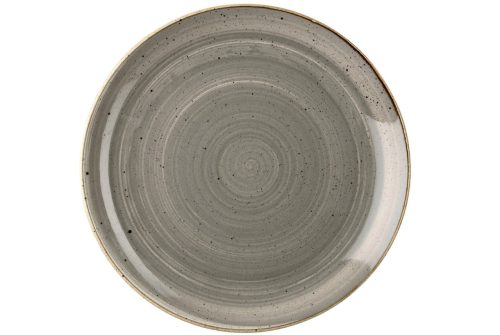 Churchill, Churchill Teller flach Stonecast Peppercorn Coupe; 28.8 cm (Ø); grau/braun; rund; 12 Stück / Pack