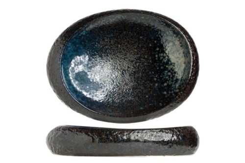 Cosy & Trendy, Cosy & Trendy Schale Black yoru oval; 690 ml, 32x24x6 cm (LxBxH); schwarz/blau