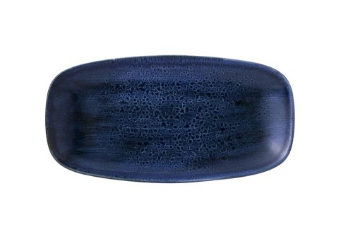 Churchill, Churchill Servierplatte Stonecast Blau Porzellan 15.3 cm 29.8 cm - Farbe: ultramarin - Servierplatte