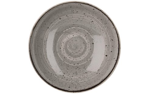 Churchill, Churchill Schale tief Stonecast Peppercorn Coupe; 1136 ml, 24.8x3.6 cm (ØxH); grau/braun; rund; 12 Stück / Pack