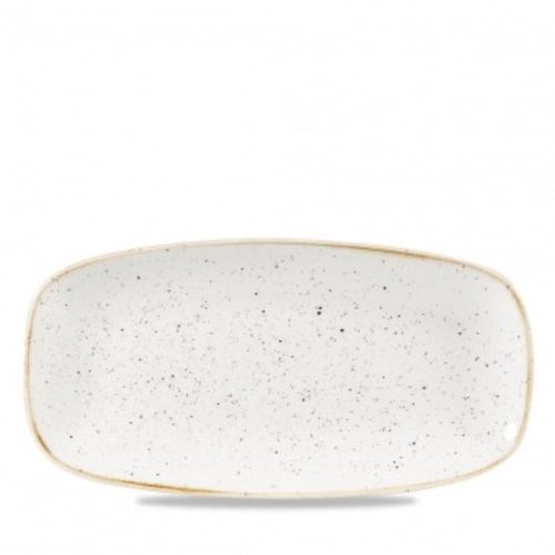 Churchill, Churchill Chefs Oblong Platte Stonecast Barley White; 26.9x12.7 cm (LxB); weiss/braun; rechteckig; 12 Stück / Pack