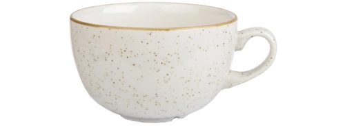 Churchill, Churchill Cappuccino Tasse Stonecast Barley White; 460 ml, 11x7 cm (ØxH); weiss/braun; rund; 6 Stück / Pack