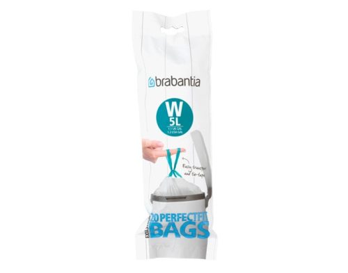Brabantia, Brabantia - Müllbeutel, 5 L, Weiss
