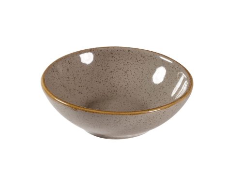 Churchill, Churchill Bowl Stonecast Peppercorn oval; 200 ml, 11.7 cm (Ø); grau/braun; rund; 12 Stück / Pack