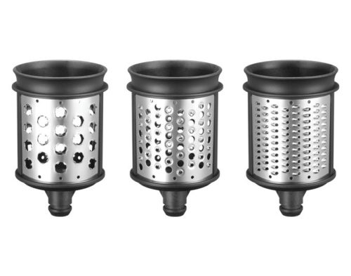 Kitchenaid, Kitchenaid - Trommelraffel Set 3-tlg, Chrom