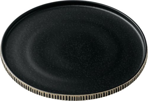 Playground, Playground Teller flach Nara Relief; 27x2.5 cm (ØxH); schwarz/weiss; rund; 6 Stück / Pack