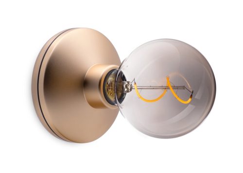 LIVIQUE, Beleuchtung Humble Gold Aluminium/Glas 12 cm 18 cm - Farbe: Gold edelmatt - LED - Beleuchtung