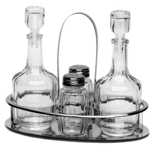 DIVERSE, Diverse Salz- und Pfefferstreuer-Set Casalinghi Silber Glas/Metall 19.5 cm 16.5 cm - Salz- und Pfefferstreuer-Set