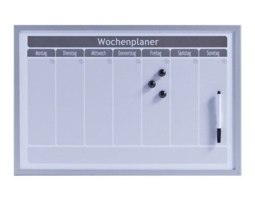 zeller, ZELLER Wochenplaner Metall 60x40 cm 11515 weiss