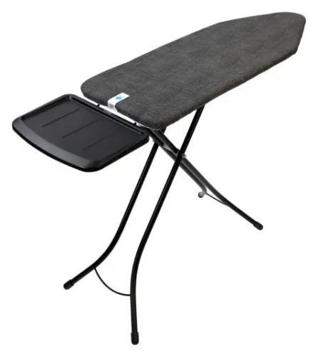Brabantia - Bügeltisch mit Dampfstationsablage, Schwarz, 120cm
