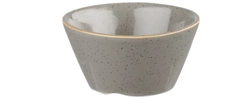 Churchill, Churchill Saucen Schale Stonecast Peppercorn; 90 ml, 8x4 cm (ØxH); grau/braun; rund; 12 Stück / Pack