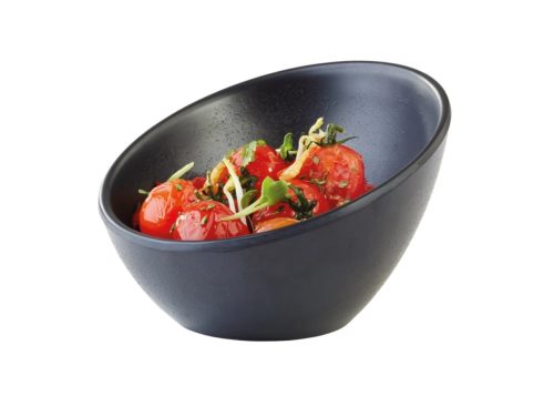Aps, APS Schale ZEN, Melamin, schräg; 150 ml, 12.5x8.5 cm (ØxH); schwarz; rund