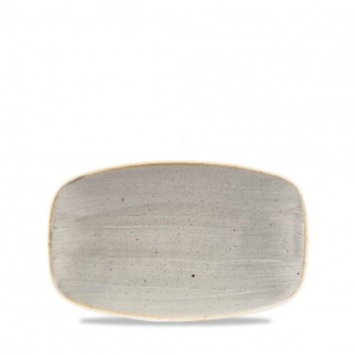 Churchill, Churchill Chefs Oblong Platte Stonecast Peppercorn; 20x12.1 cm (LxB); grau/braun; rechteckig; 12 Stück / Pack