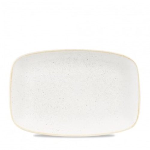 Churchill, Churchill Chefs Oblong Platte Stonecast Barley White; 30x19.9 cm (LxB); weiss/braun; rechteckig; 6 Stück / Pack