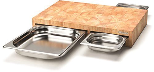 CONTINENTA, Schneidebrett Continenta Braun Edelstahl/Holz 32.5 cm 50 cm - Schneidebrett