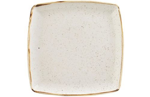 Churchill, Churchill Platte tief Stonecast Barley White quadratisch; 26.8 cm (B); weiss/braun; quadratisch; 6 Stück / Pack