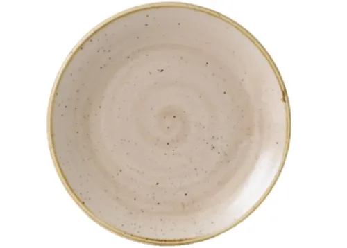 Churchill, Stonecast Nutmeg Beige Teller coupe flach 32.4cm